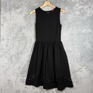 Saks Fifth Avenue | Dresses | Saks Fifth Avenue Red Label Cocktail Faux  Leather Detail Dress